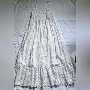 White Eyelet Maxi Dress